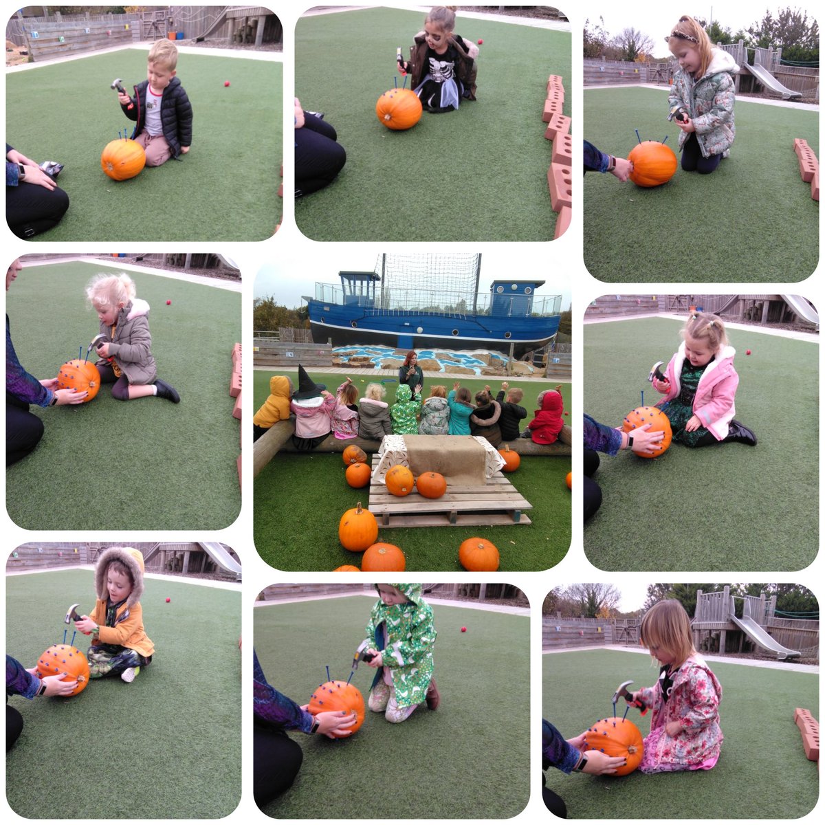 #Kingfishersclass talking about tool safety and doing an amazing job! 👷‍♀️🔨
#EYFS #outdoorlearning #Riverschool