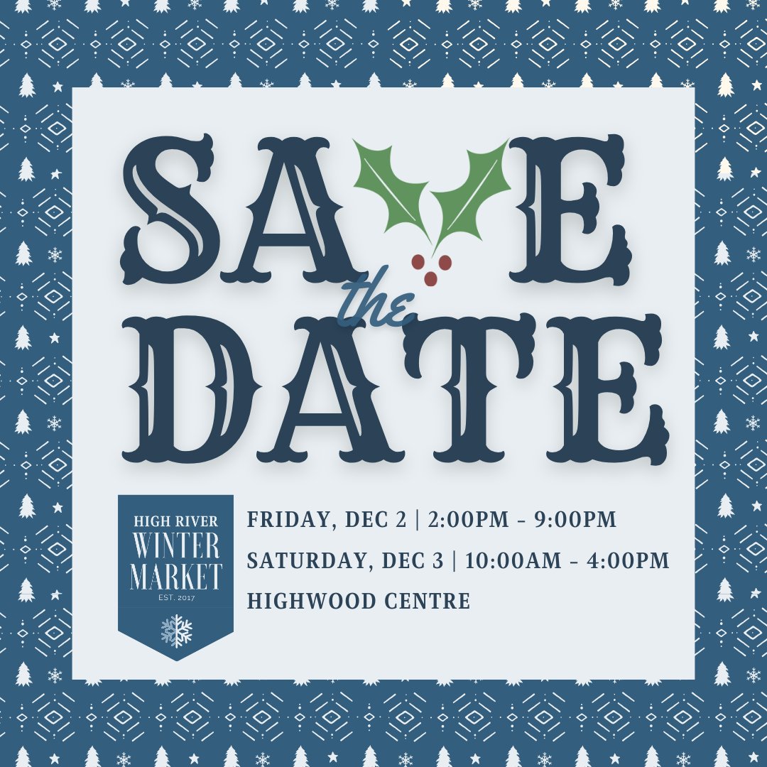 InclFoothills's tweet photo. Halloween has come and gone (in under 24 hours) and its time to look forward to the snowy season! Make sure you mark your calendar for our upcoming Winter Market! December 2nd &amp; 3rd at the Highwood Center! https://t.co/FXXguEv5gl