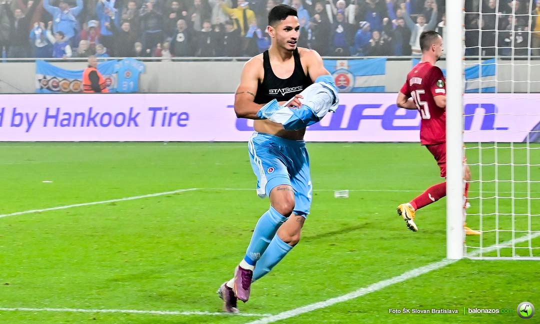 Balonazos's tweet photo. Eric Ramírez nuevamente condujo al triunfo al Slovan Bratislava con gol en Superliga Eslovaca.

#VinotintoExt
#EricRamírez
#SlovanBratislava

🔗 https://t.co/c37rfsGYcE https://t.co/eeXKf2VuzH