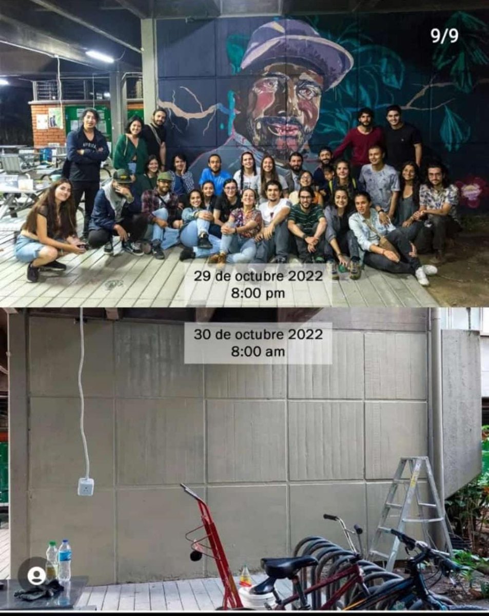 Alexsil_89's tweet photo. @anibalgaviria @antioquia2040 @hablemosco @DapAntioquia @Claudia_GarciaL @ParticipaAnt @Katyve @MedellinUNAL @EAFIT @Uniandes @UnivalleCol @UninorteCO @UIS Lastima que desde la academia el vicerrector @juanrpog muestra otra cara. Han sido múltiples ocasiones en las que @juanrpog agrede a la comunidad de unal med, en esta ocasión borrando un mural en menos de 24 horas, irrespetando nuestro dolor, nuestra memoria y juntanza. https://t.co/uJIRR5cSIE