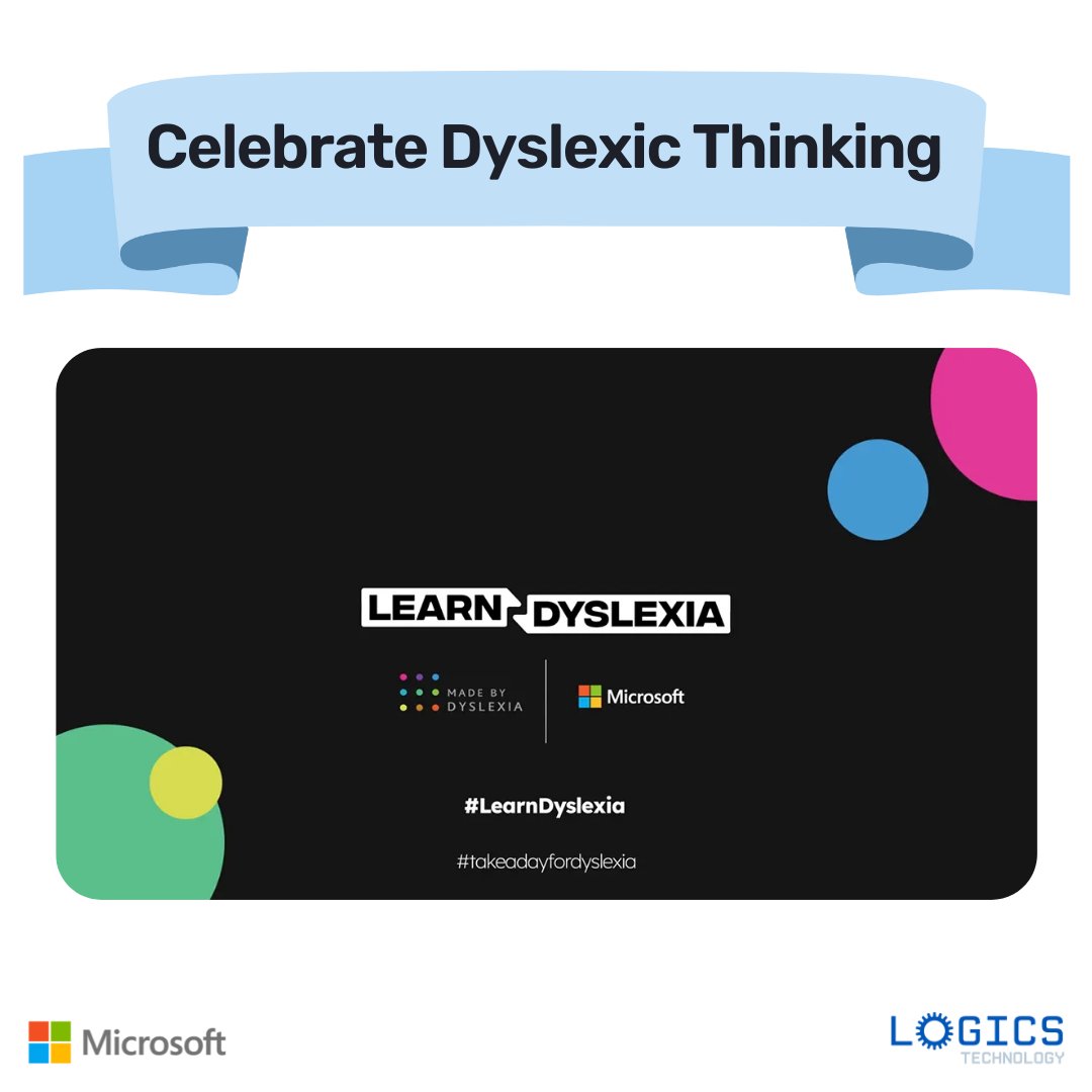 Learn more about Dyslexia and how to support learners in your classroom. More workshops from Logics Technology on this topic soon! educationblog.microsoft.com/en-us/2022/10/… @MicrosoftEduCA <a href="/MadeByDyslexia/">Made By Dyslexia</a> #accessibility #inclusion