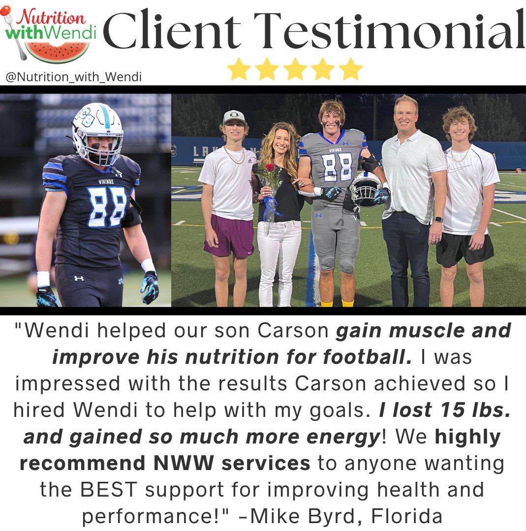 It's a blessing to work with so many student-athletes across the🌎!🙌Added bonus when parents benefit personally from the nutrition and sleep information being delivered in sessions. It isn't uncommon for parents to hire us for their own health & fitness goals! Well done, Mike!💪