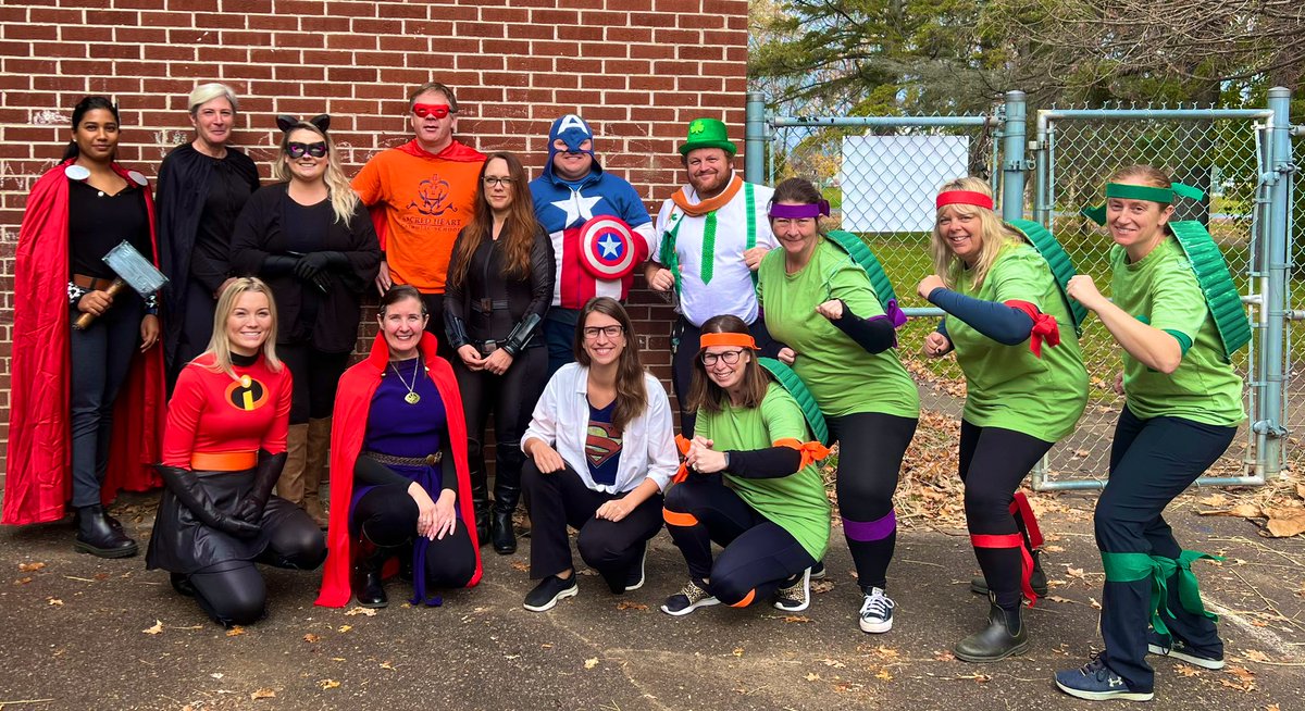 Superheroes <a href="/alcdsb_shrb/">Sacred Heart Batawa</a> . Students loved coming into the school and meeting their superhero teachers. #alcdsbmysp engaging students and building community