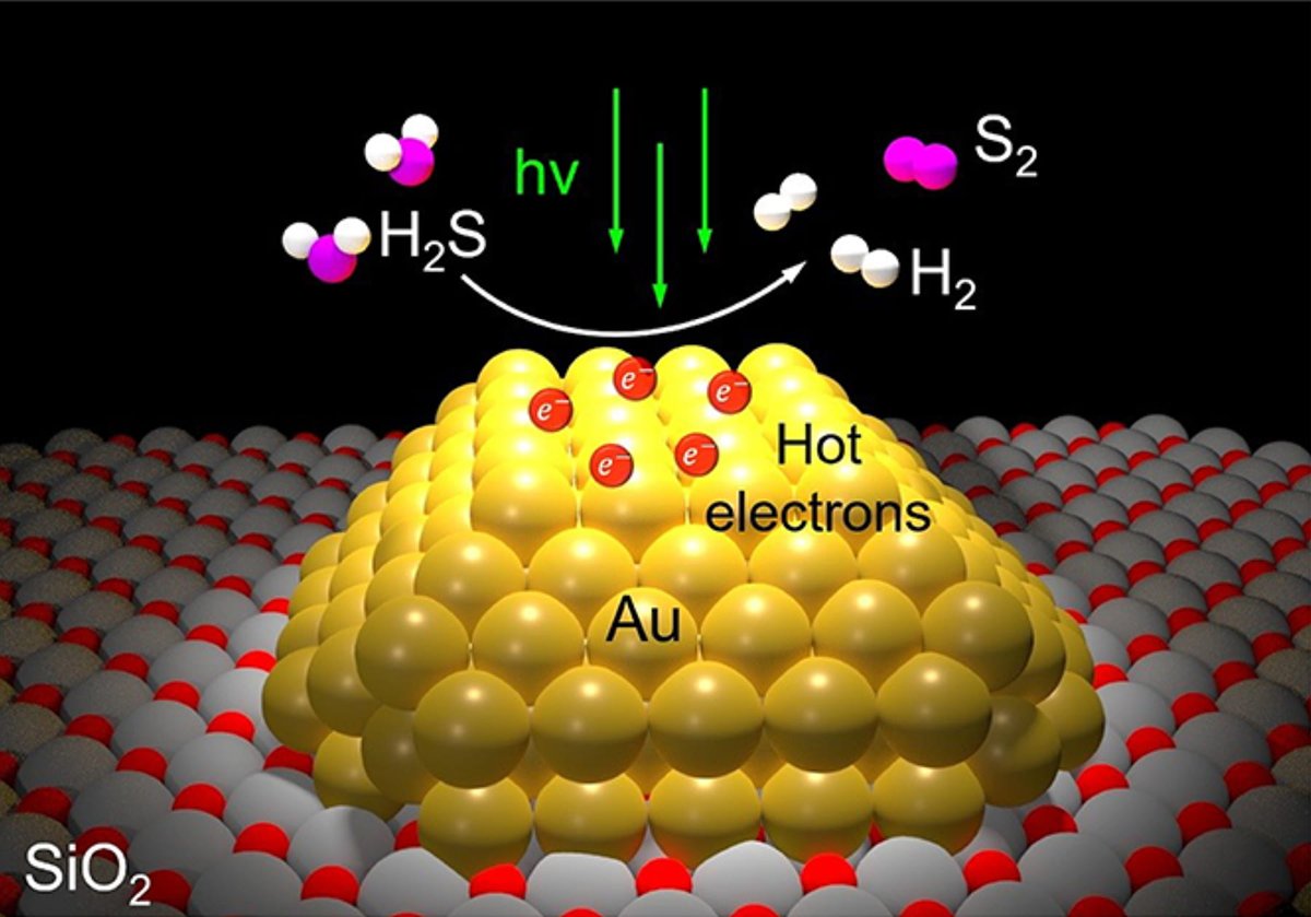 RiceEngineering's tweet photo. This new catalyst from @RiceECE engineer Naomi Halas can turn smelly hydrogen sulfide into a cash cow.

🔗  via @RiceUNews: https://t.co/J4Wv5ZVSfY https://t.co/571hTE4Q5A