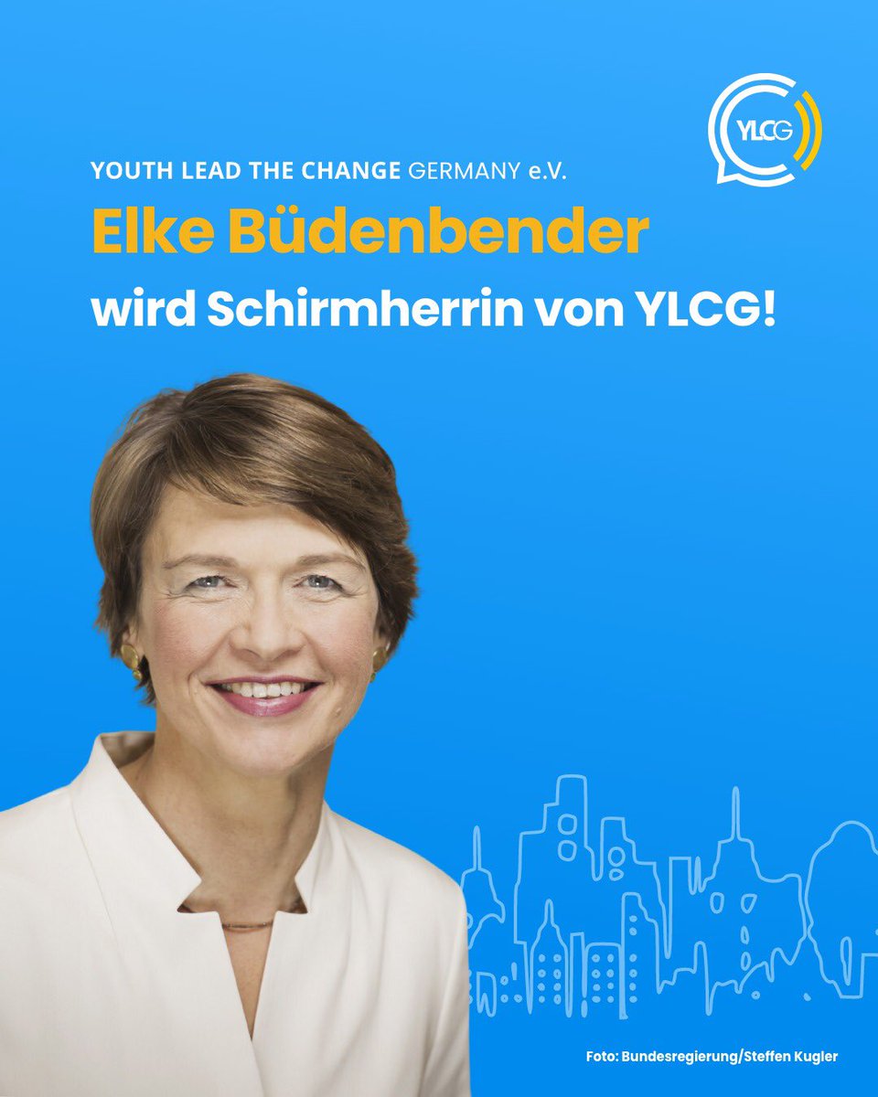 ᴇʟᴋᴇ ʙüᴅᴇɴʙᴇɴᴅᴇʀ üʙᴇʀɴɪᴍᴍᴛ ᴅɪᴇ ꜱᴄʜɪʀᴍʜᴇʀʀꜱᴄʜᴀꜰᴛ ᴠᴏɴ ʏᴏᴜᴛʜ ʟᴇᴀᴅ ᴛʜᴇ ᴄʜᴀɴɢᴇ ɢᴇʀᴍᴀɴʏ ᴇ.ᴠ.!

#ylcgermany #schirmherrschaft #elkebüdenbender