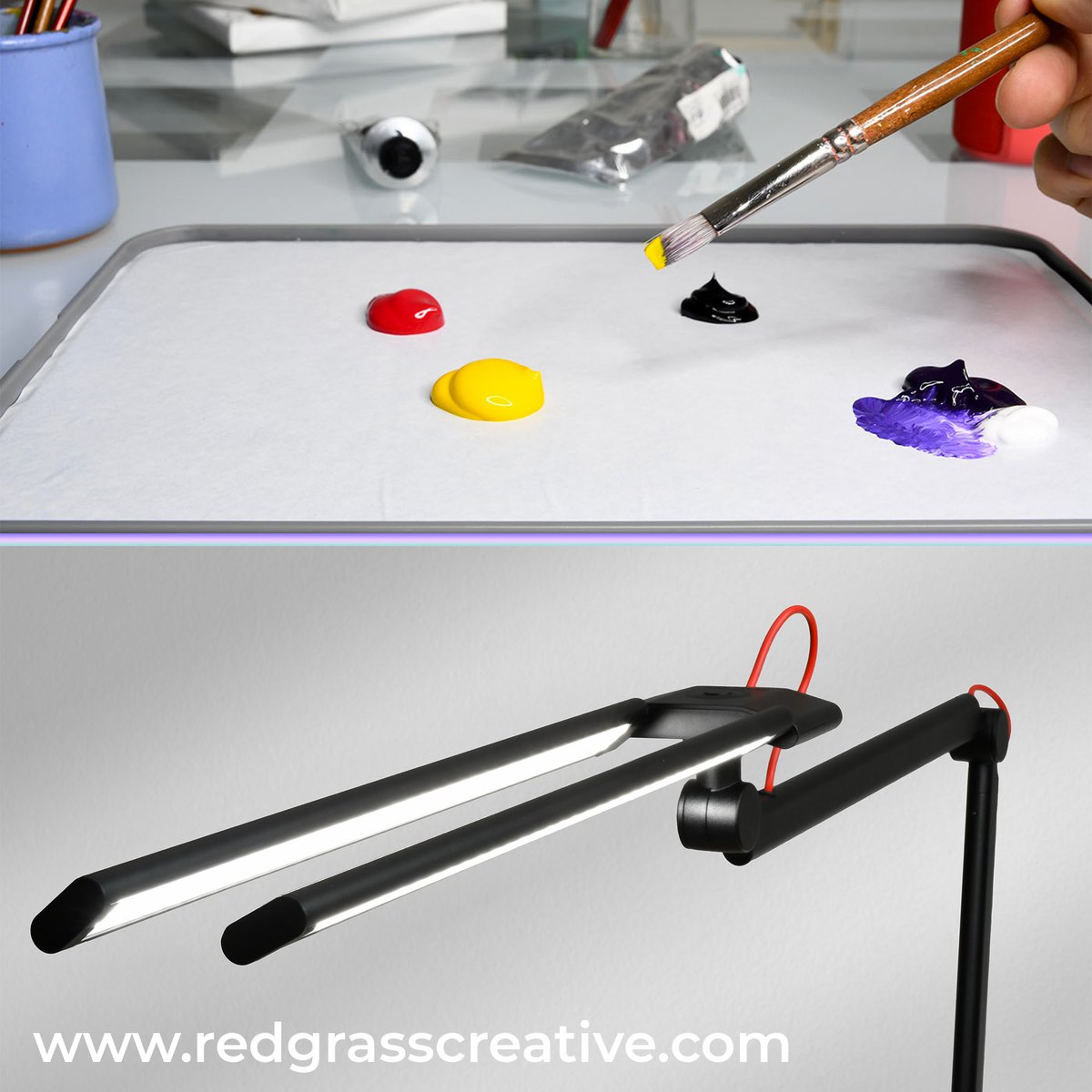 RedgrassGames's tweet photo. Did you know that #Redgrass is expending? Welcome https://t.co/WsvmqFENfd ! Our brand dedicated to #creativepeople with 2 upcoming products. A dedicated Artist #wetpalette for heavy body acrylics and gouache. And the Redgrass #tasklamp you are all waiting for 🤩 🚀 https://t.co/A0CvgV8F5i