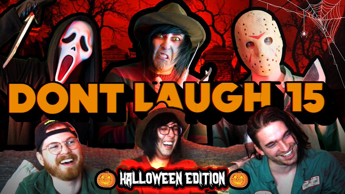 🎃🦇HAPPY HALLOWEEN from Freddy, Jason and GhostFace! Can you pass my NEW Spooky Don't Laugh challenge?!! youtube.com/watch?v=uxUlvJ…