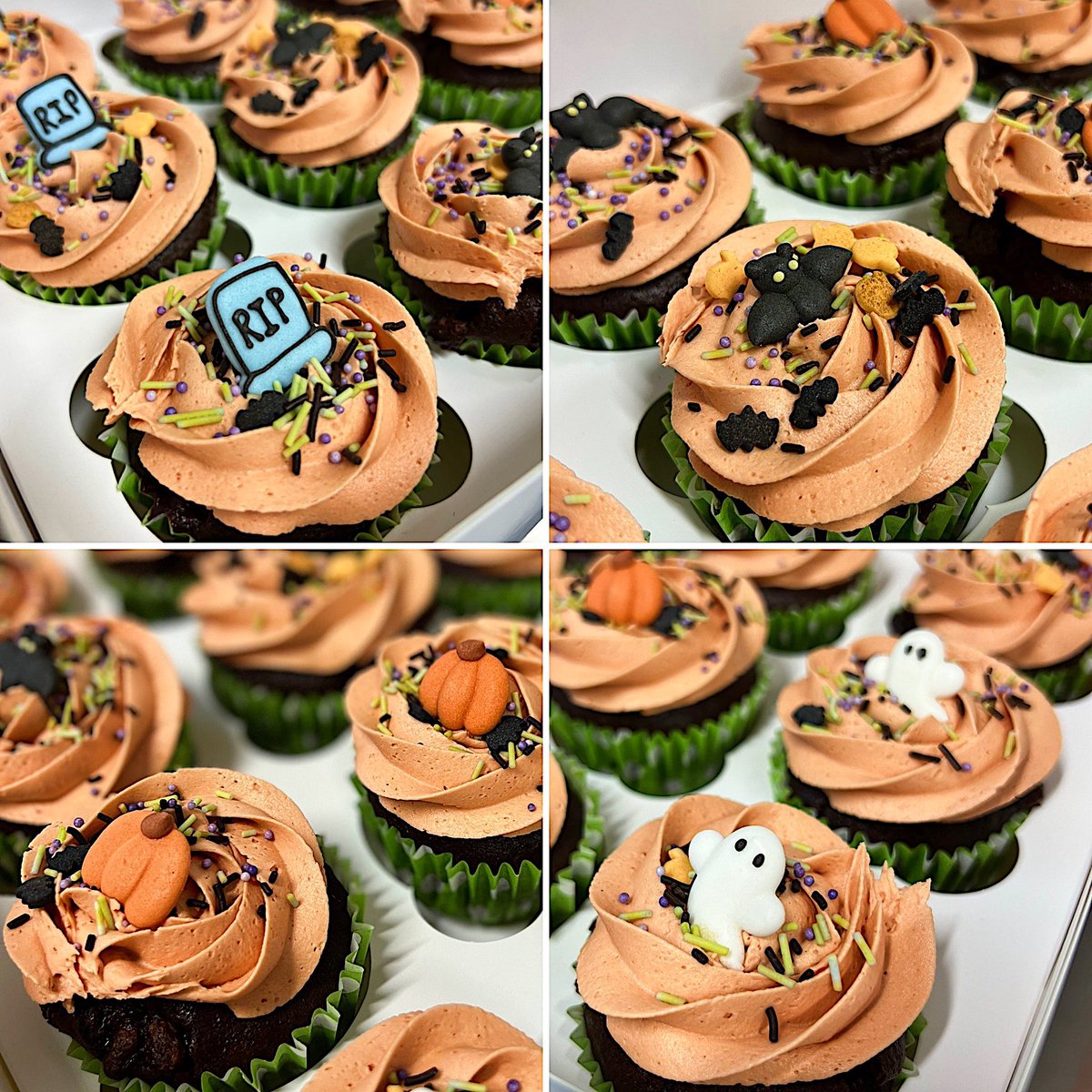 karenlhillman's tweet photo. Today for Halloween, #TeamOphthalmology were spoiled by Ophthalmic HCSW Sarah who baked these spooktacular cupcakes! We thoroughly enjoyed digging into them. Thank you Sarah! 😋 🦇 👻 🪦 🎃 #StarBaker https://t.co/eiNYDzlOKu