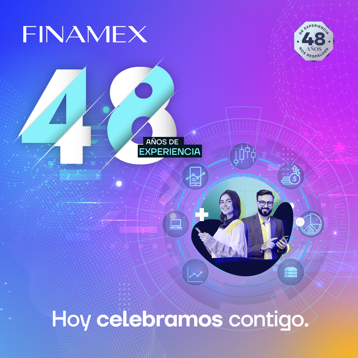 FinamexCB's tweet photo. ¡Felicidades Finamex! 🥳
Estamos dedicados a que tengas tranquilidad financiera, gracias por tu confianza. https://t.co/T3Y7WQd9FC