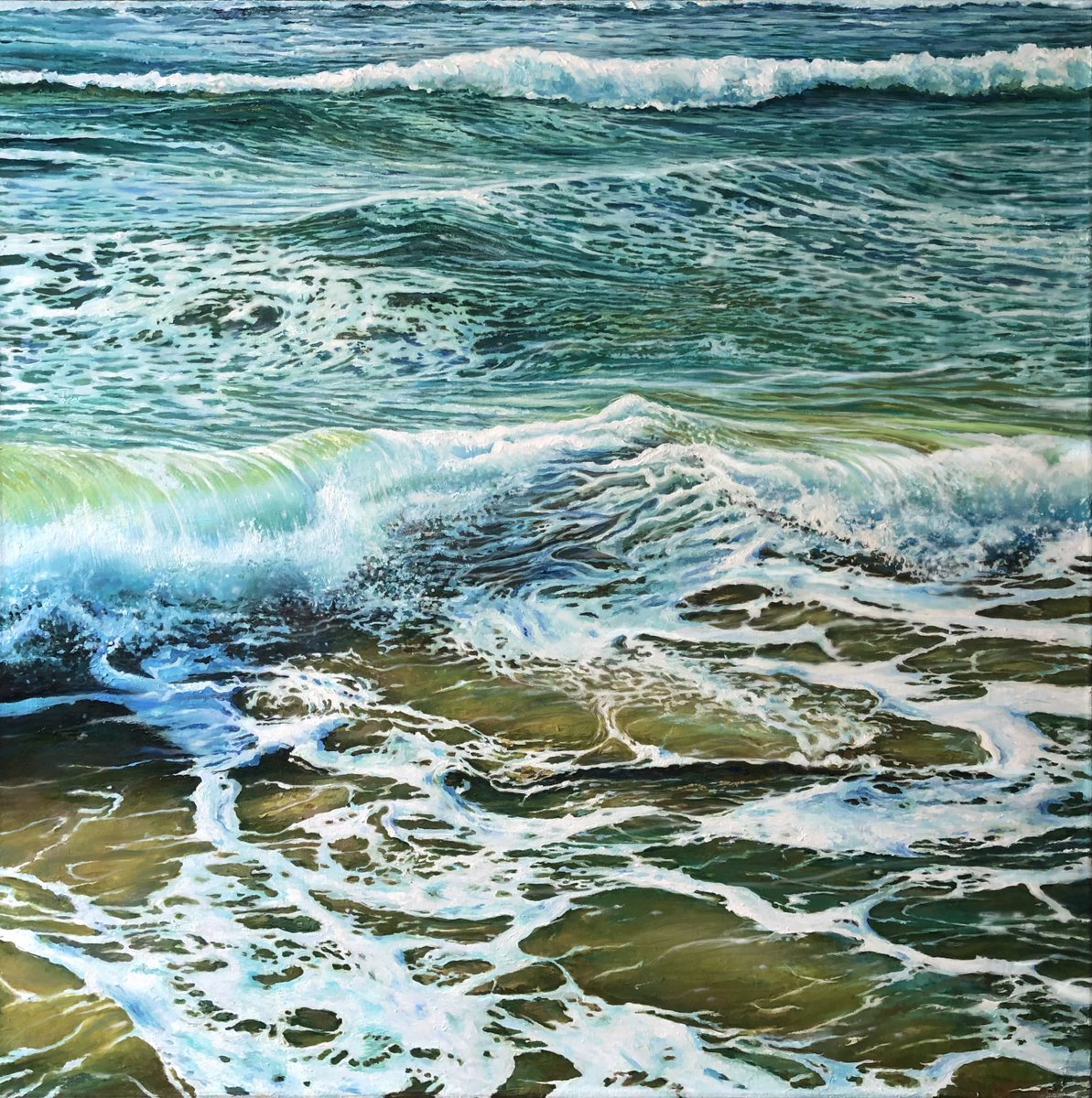 DariDivya's tweet image. I set a reserve price for the INCONSTANCY auction 1 ETH. The winner of the auction will also receive the original 80x80cm (31.5x31.5in) oil painting.