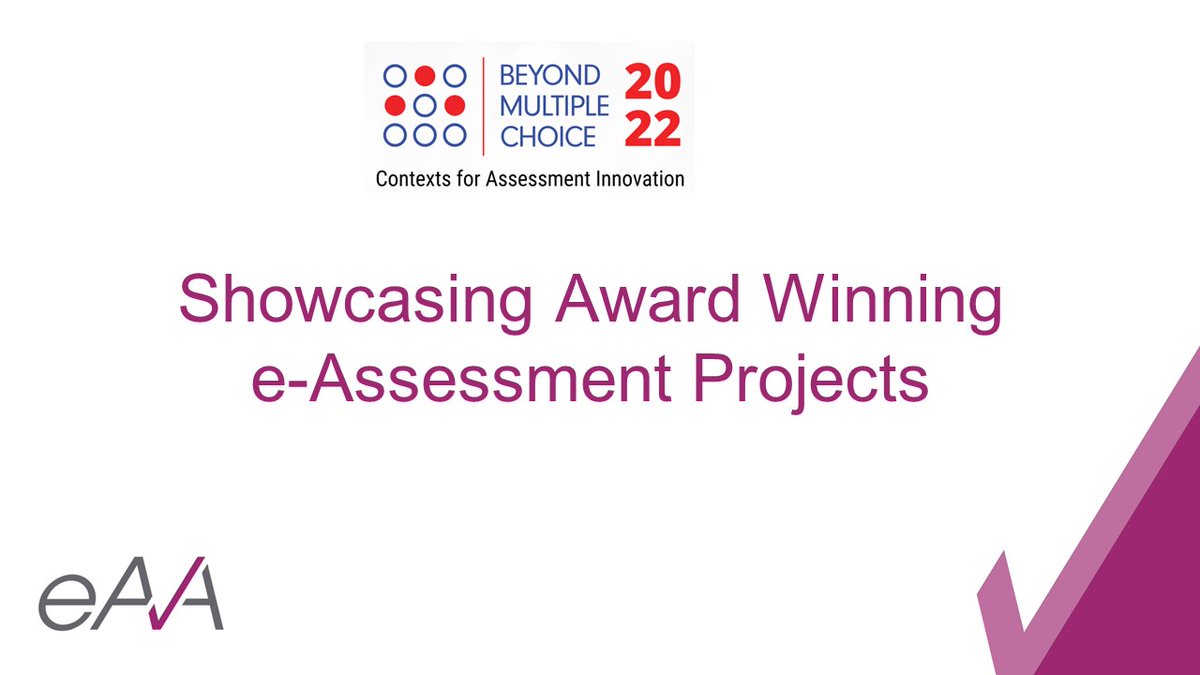 We are delighted that eAA Board member <a href="/PaulMuirEdu/">Paul Muir</a> will be presenting at <a href="/BMCassessments/">Beyond Multiple Choice</a> on 3rd November with winners of the 2022 #eAAwards <a href="/NEBOSHTweets/">NEBOSH</a> (Best International Implementation) and <a href="/go_nurture/">Nurture</a> (Best Formative Assessment).