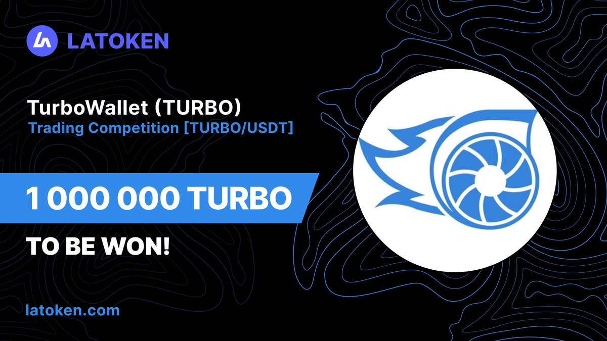 Latoken_cex's tweet photo. 🏆TURBO (TURBO) Trading Competition!

✅Trade a minimum amount of 22000 TURBO.
🔥All eligible traders will get a share of 1000000 TURBO tokens.
🎁Reward distribution will start on 8th November.
💰NFTs are also rewarded in Trading Competition.

Join TC👉 https://t.co/semXuLYNBc https://t.co/RY9REyyWlw