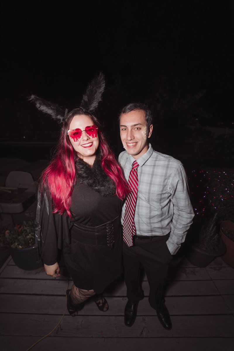 More pictures from Sat night! Happy Halloween from sexy mothman and a totally normal (not lizard) human being!
📸: @.hiimchopstixx on IG