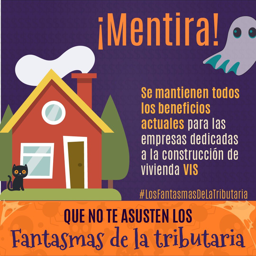MaryannePHC's tweet photo. Son los #FantasmasDeLaTributaria que empezaron asustar👻. ¡No te dejes engañar por información falsa!#LaReformaTributaria incentiva la competitividad y el crecimiento del país. https://t.co/u1BP7P2k0o