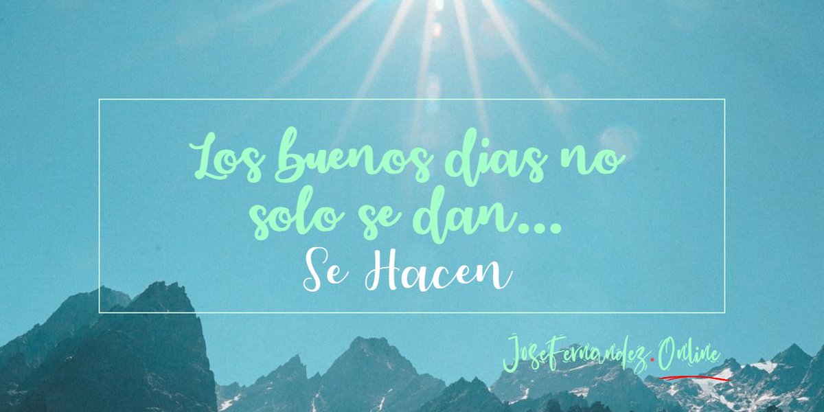 SoyJose_Com's tweet photo. Pon este nuevo día en las manos de Dios, pídele al señor que cuide de ti, que guíe tus pasos y que te ayude a vivir en éxitos, felicidad, bienestar y milagros...

#fondeos
#economiacolaborativa
#ProsperandoUnidos https://t.co/9ppLnMoZTJ