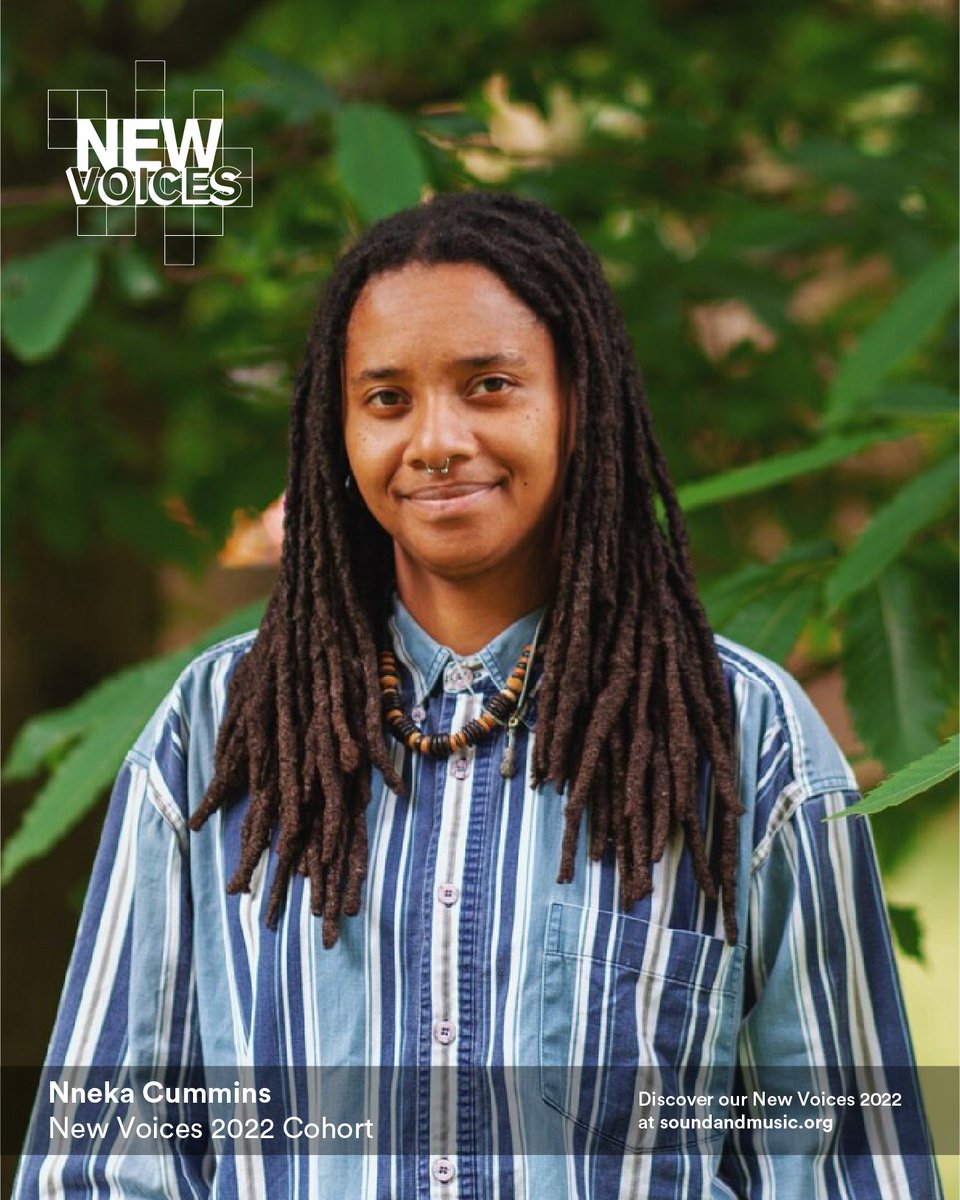 Sound and Music (@soundandmusic) on Twitter photo 📢 Meet our New Voices 2022! 📢
<a href="/NnekaCummins/">nneka cummins</a> is a composer and producer influenced by beat-based music, exploring ideas of expansion and deconstruction through manipulation of sampled and incidental sounds.
Discover our #SaMNewVoices composers at: ow.ly/ujjb50LmQJh 📢 Meet our New Voices 2022! 📢
<a href="/NnekaCummins/">nneka cummins</a> is a composer and producer influenced by beat-based music, exploring ideas of expansion and deconstruction through manipulation of sampled and incidental sounds.
Discover our #SaMNewVoices composers at: ow.ly/ujjb50LmQJh