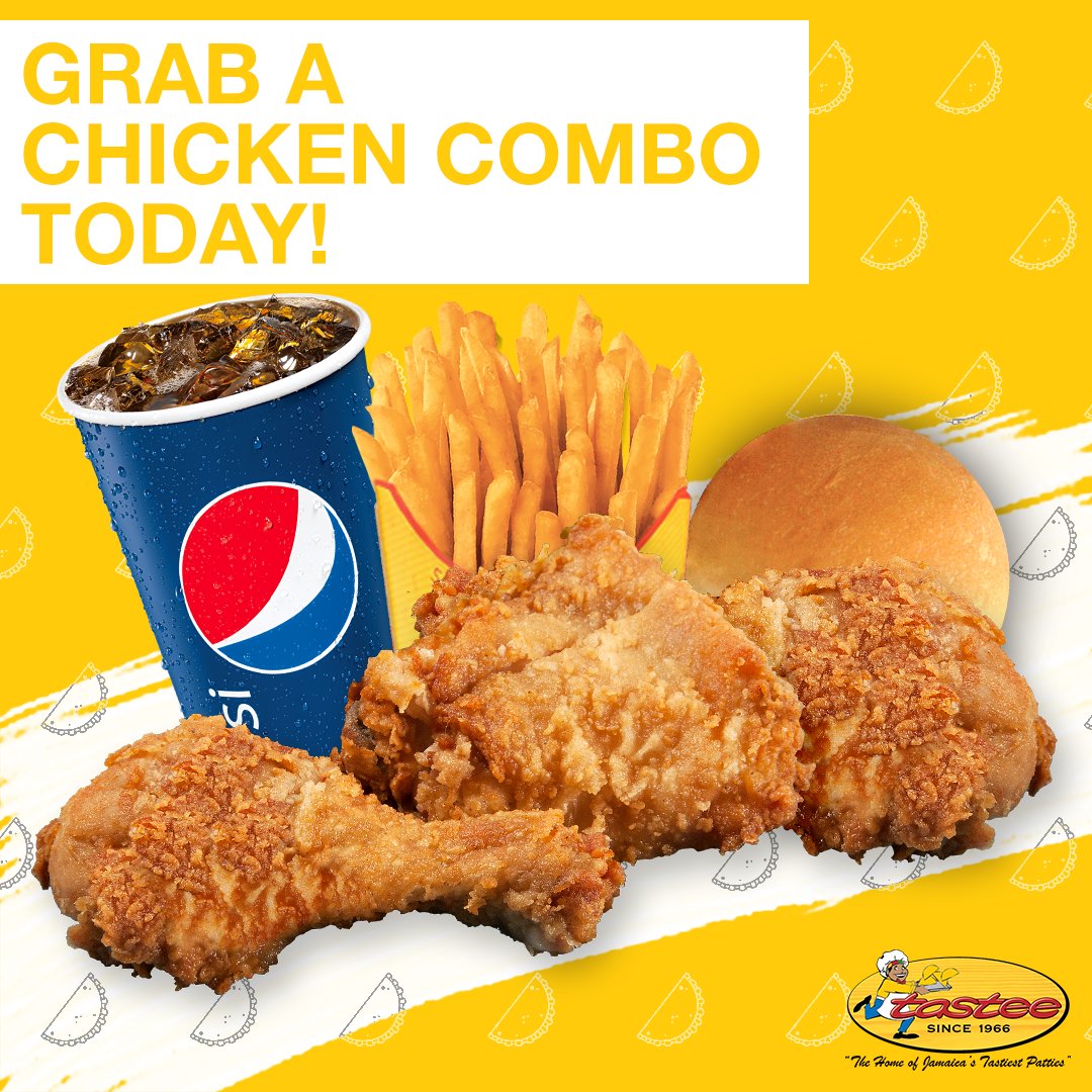 1, 2 or 3 Pieces! Order a Chicken Combo for lunch!

Delivery Available:
Cross Roads (876) 857-0163
Cargill Ave (876) 581-1019
Liguanea (876) 857-0190
Patrick City (876) 853-3926
Portmore (876) 851-3162 / (876) 851-3215
New Kingston (876) 422-7295
Stony Hill (876) 357-9413