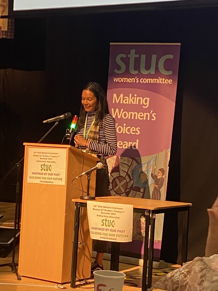 Shona Brown from <a href="/ProspectUnion/">Prospect Union</a>, supporting the FBU motion, explains how many women who work in male dominated industries don’t have adequate access to toilet and sanitary facilities. #STUCWomen22