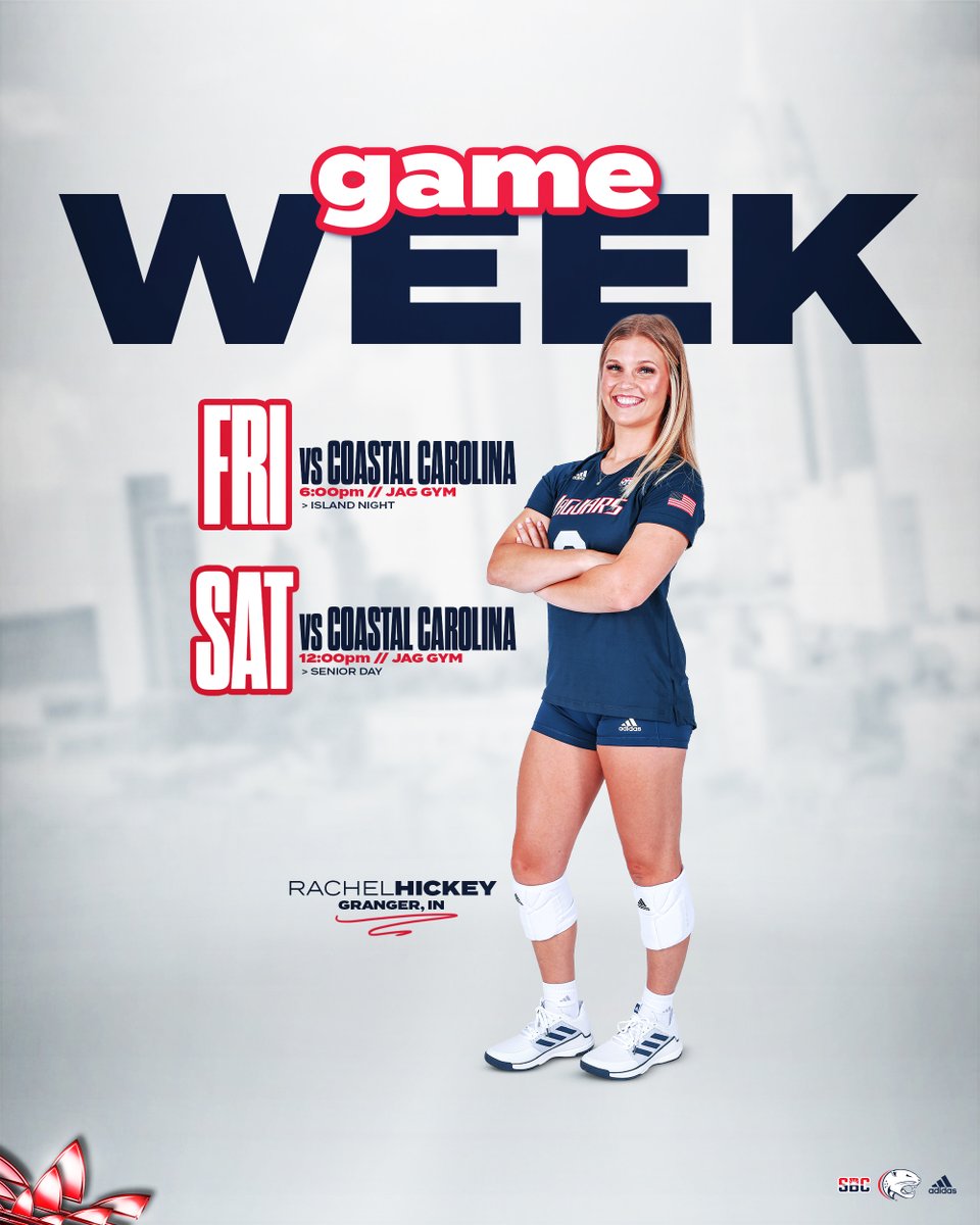 The last home weekend of the year in Jag Gym‼️

Friday: Island Night 🏝
Saturday: Senior Day 🏐

#WeLead