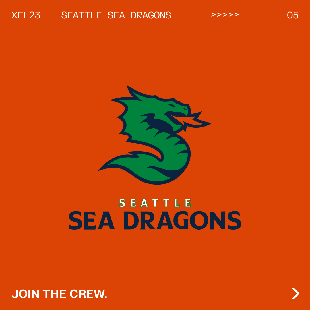 UFLSeaDragons's tweet photo. We reveal the legend of the Sea Dragons and what they mean to Seattle.

#XFL2023