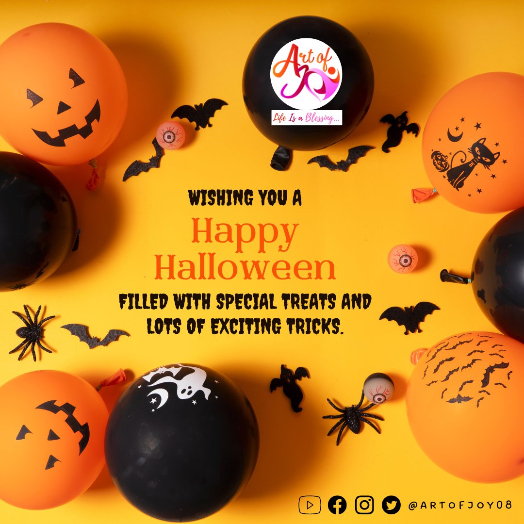 artofjoy08's tweet photo. 🎃𝕳𝖆𝖕𝖕𝖞 𝕳𝖆𝖑𝖑𝖔𝖜𝖊𝖊𝖓 🎃
🧛‍♀️Halloween wishes are being sent your way for a pleasantly frightful day and a delightfully magical night. May the spirit of Halloween be with you.🦇
Best Wishes From:
#halloween2022 #halloween  #witches #vampirediaries #halloweenends #spooky https://t.co/j3QrqOA1Vt