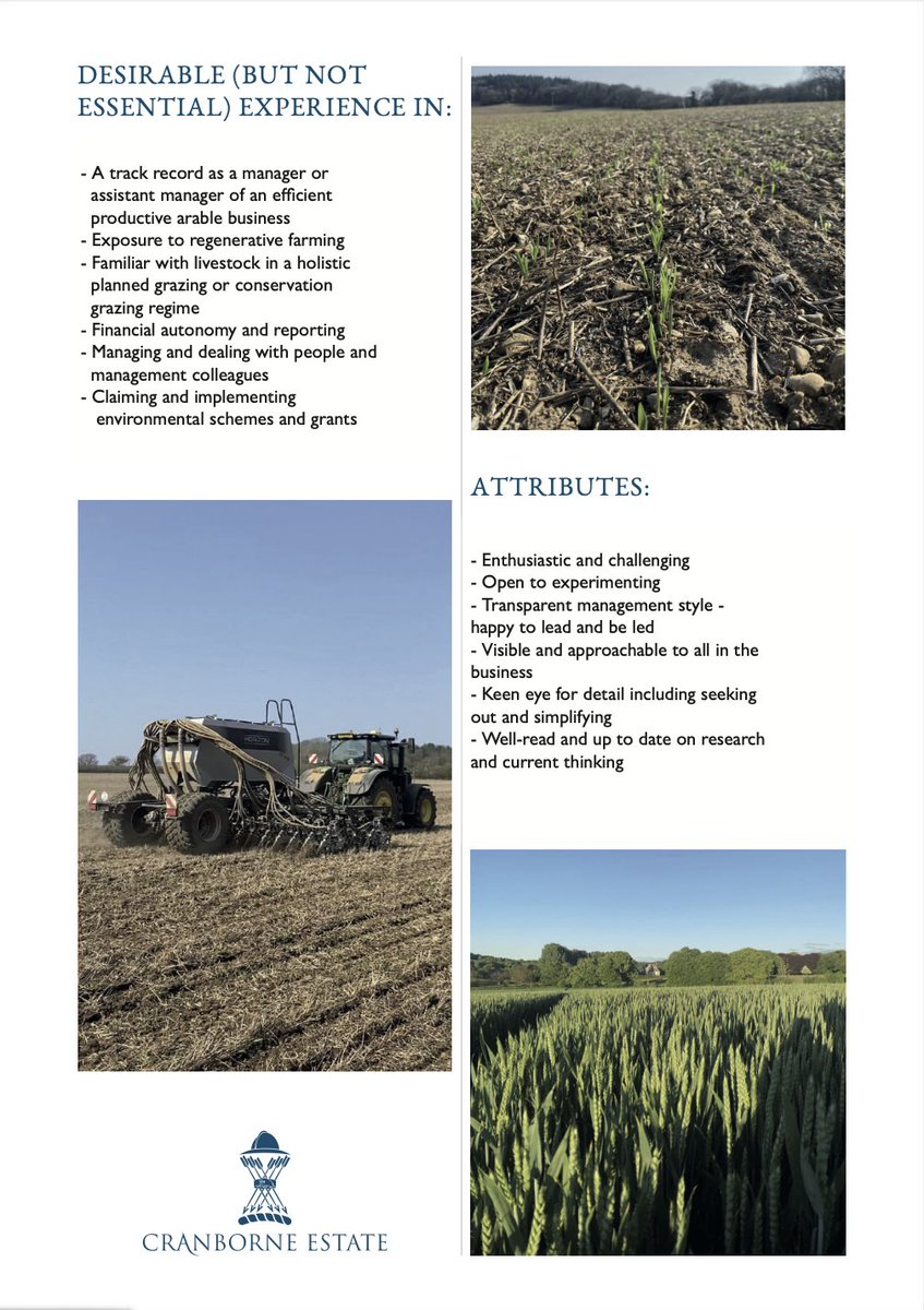 This is an extremely exciting position at <a href="/CranborneEstate/">Cranborne Estate</a> for a forward thinking individual. If you fit the bill do apply. In any case please RT. It's a huge opportunity