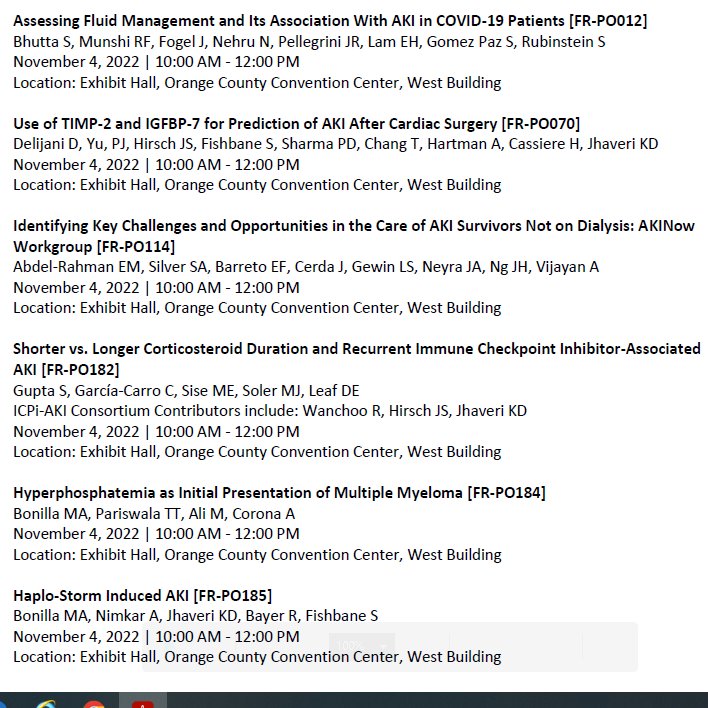 HofstraKidney's tweet photo. Nov 4th, 2022- more abstracts and #casedebate #fitbowl @hiteshhshah @kdjhaveri - more transplant and GN-- @vinaynairdo @jiahweing @jam_hirsch #cardiorenal stuff @sfishbane #kidneywk 22 https://t.co/T6s5yzmhaJ