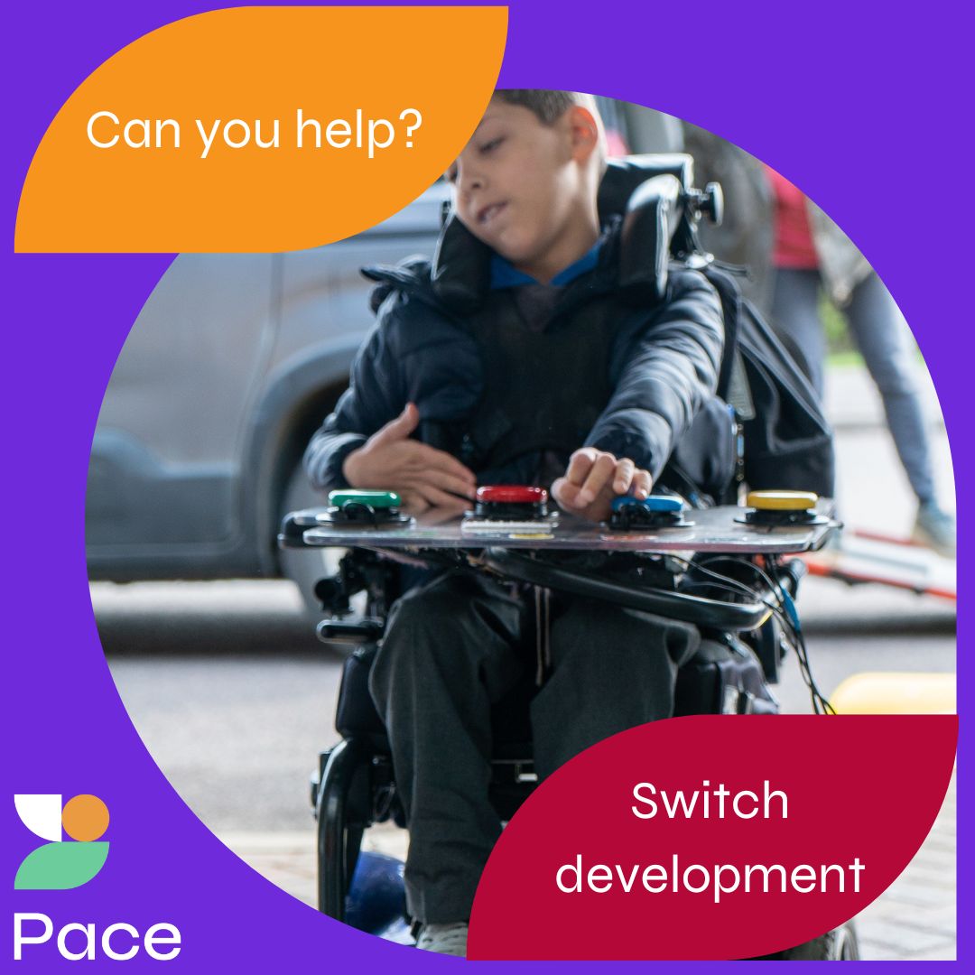 thepacecentre's tweet image. We are conducting exciting research into switch development to create resources designed for switch users.
Could you complete this short survey to help us? forms.office.com/r/UDR52UA0yv
youtu.be/9dchzBpfT2w
#SwitchDevelopment #Research #Neurodisability #CerebralPalsy