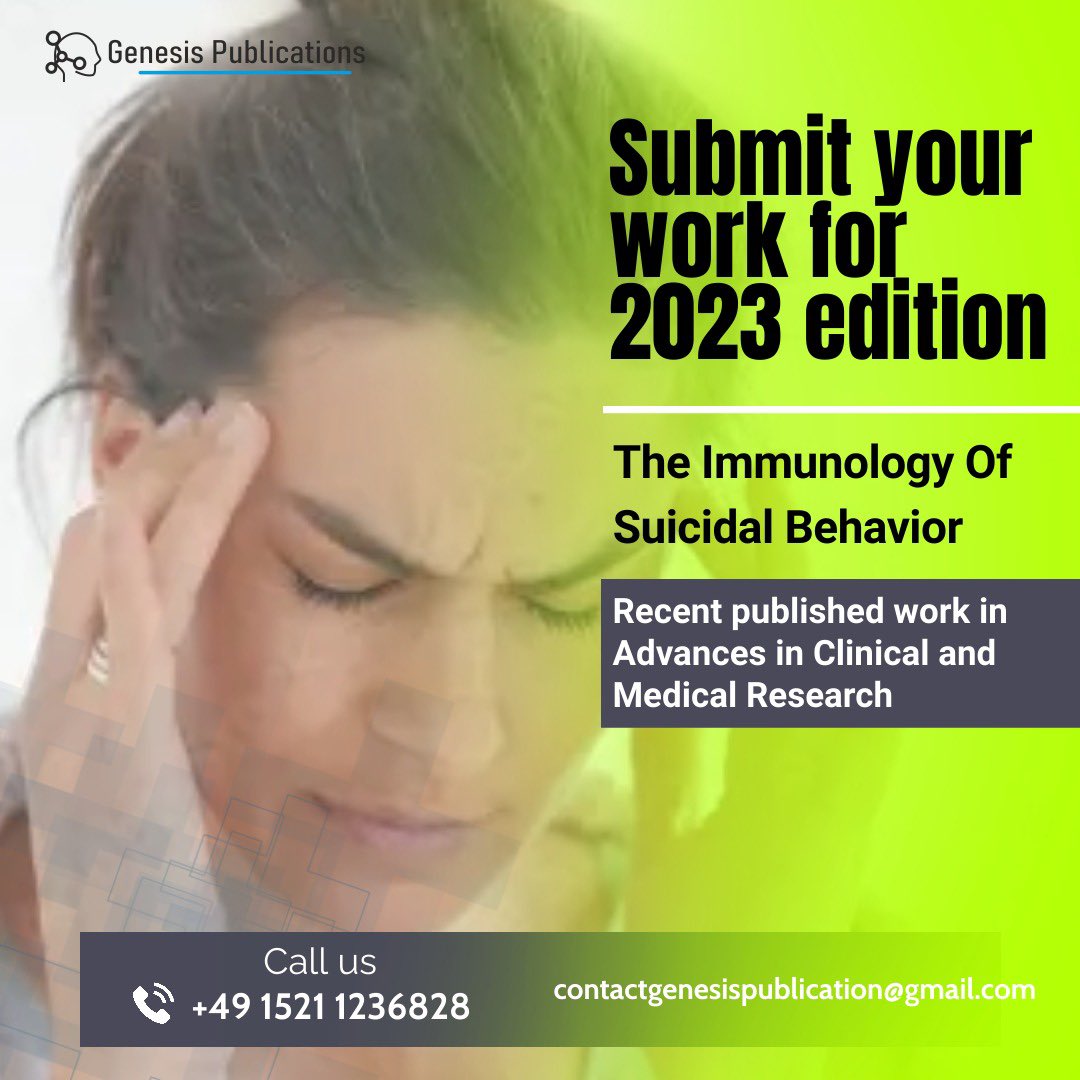 Read out this short article: genesispub.org/the-immunology…

Submission open for 2023 Edition

Submit work: genesispub.org/genesis-submit…

#retweet #openaccess #innovation #researchers #postdoc #researchgroup #clinmed #clinical #clinmed #submission #submitnow #clinicaltrials #journals