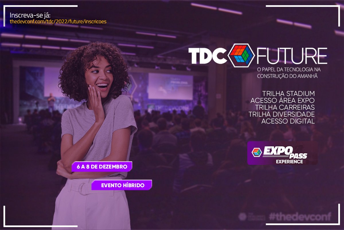 TheDevConf's tweet image. Com o EXPO PASS você tem acesso ao pavilhão de exposições com nossos expositores e todas as atividades dessa área além de participar das palestras da trilha Stadium, trilha Carreiras e Mentoria e trilha Diversidade e Acessibilidade deste dia.
Vem pro TDC
bit.ly/3VWDtoR