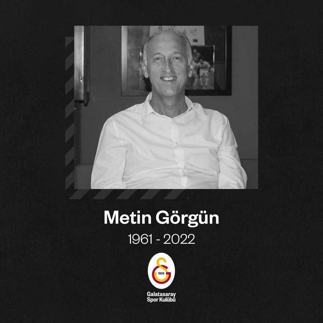 1979 yılında kulübümüze transfer olan, formamızı terletmiş eski milli oyuncularımızdan Metin Görgün'ün vefat ettiğini büyük bir üzüntüyle öğrenmiş bulunmaktayız. Merhuma Allah'tan rahmet; kederli ailesine ve Türk spor camiasına başsağlığı dileriz.