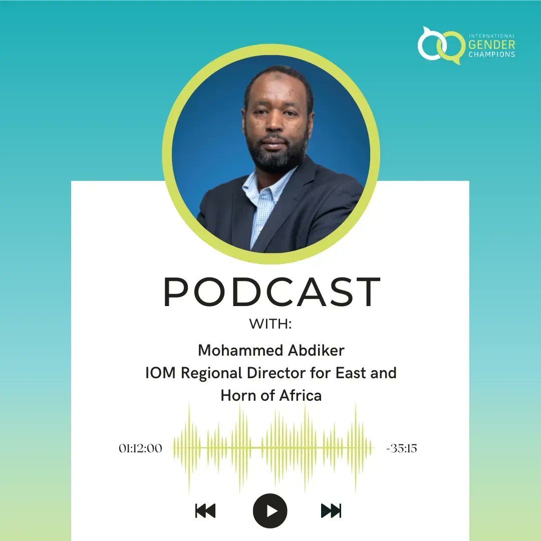 Interested in learning more about the nexus between gender equality, migration and climate change? 📻 Listen to our new #podcast with @AbdikerM, IOM Regional Director for East and Horn of Africa: 👉buff.ly/3Noimb7. #INTGenderChampions @UNmigration @IOMRONairobi