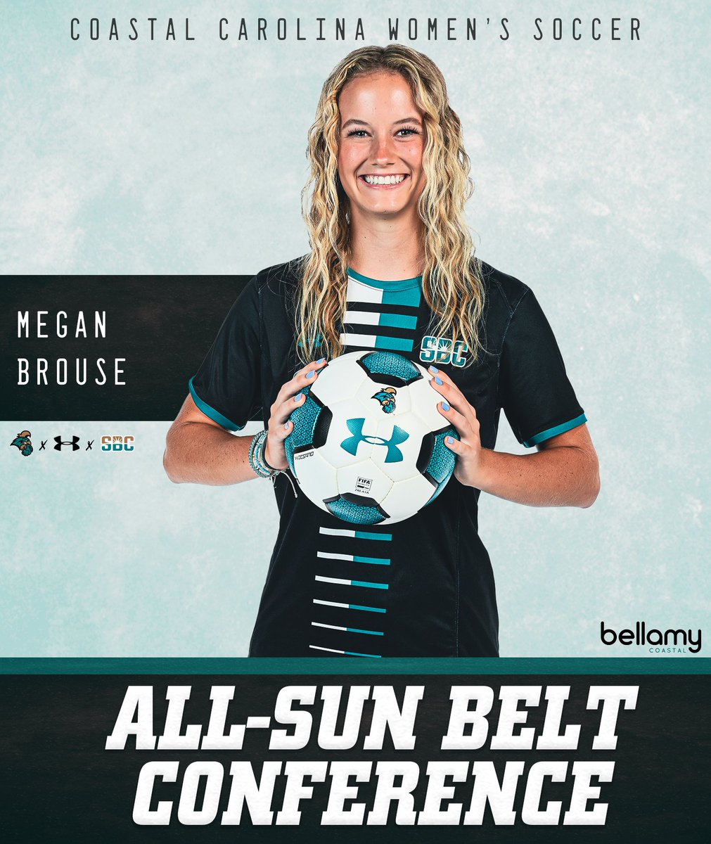 CoastalWSoccer's tweet photo. Congratulations to @MeganBrouse on being named to the @SunBelt Women's Soccer All-Conference team. https://t.co/mba0e2Vc0R
