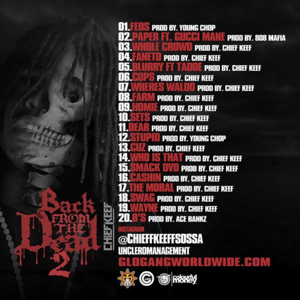 gangmgt1's tweet photo. 8 years ago today, Chief Keef released his mixtape โBack from the Dead 2' ๐งโโ๏ธ๐ #BFTD2 Whatโs your fav song on the tape? #Halloween https://t.co/ncmlPsFmug