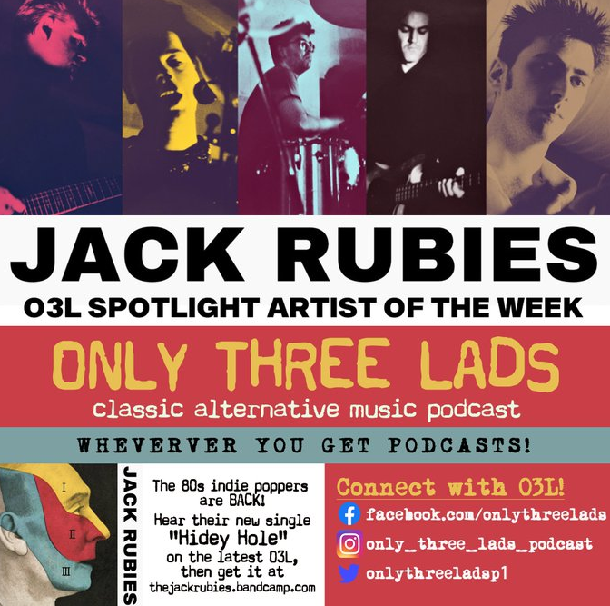 TheJackRubies's tweet photo. We're featured on the O3L podcast - available Nov 1
On all good pod platforms - Spotify &amp; the rest!
#thejackrubies 
#onlythreelads https://t.co/YMKkP8u26R
