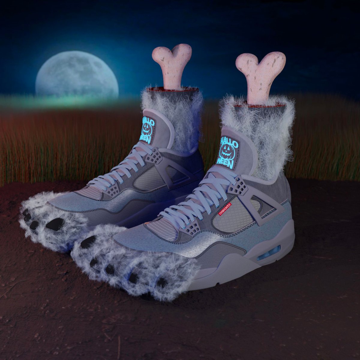 🎃Halloween Howling Time Awooooo🎃
loving this #Werewolf collaboration from <a href="/Cypherkicks/">Cypherkicks 👟</a> and <a href="/Cyberbots1/">CYBERBOTS | CYBERX</a> 
#cardano #nft #cyberbots #Halloween