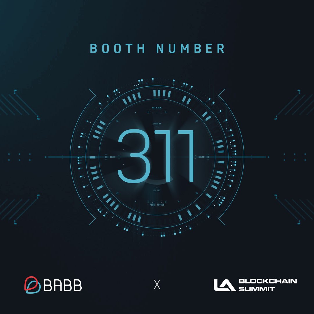 getbabb's tweet photo. We are excited to meet you at the @LABlockchainSmt tomorrow ✌🏼
Drop by booth # 3️⃣1️⃣1️⃣ to get in line for what's to come 👀
#getbabb #TheFutureofPayment #BAX #CurrencyX #LABlockchainSummit #TimDraper https://t.co/rySCMoNHZz