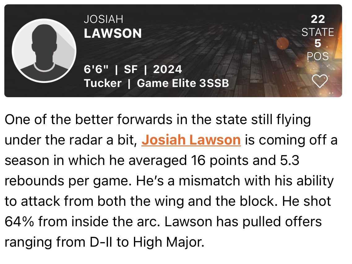 _CT23_'s tweet photo. Let’s get it @josiah_lawson they still don’t believe, time to prove them wrong and climb the ladder! 
#TucNation https://t.co/jAFb4GsOPJ