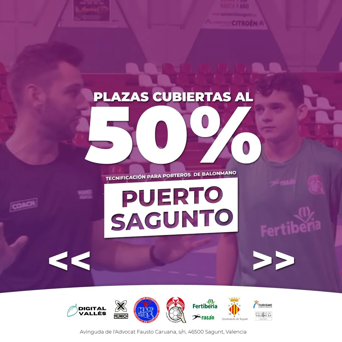 Hand_porters's tweet photo. Plazas cubiertas al 5️⃣0️⃣ %

¿Aún no te has apuntado? ¡Date prisa que las plazas vuelan! 

Gracias a:
@elgoibarkosanlo 
@bmpuertosagunto 
@anaitasunabm 

Sin su colaboración esto no pasaría 💪

#handballgoalkeeper #portera #portero #handporters #borntosave https://t.co/xXUy4jfBrj