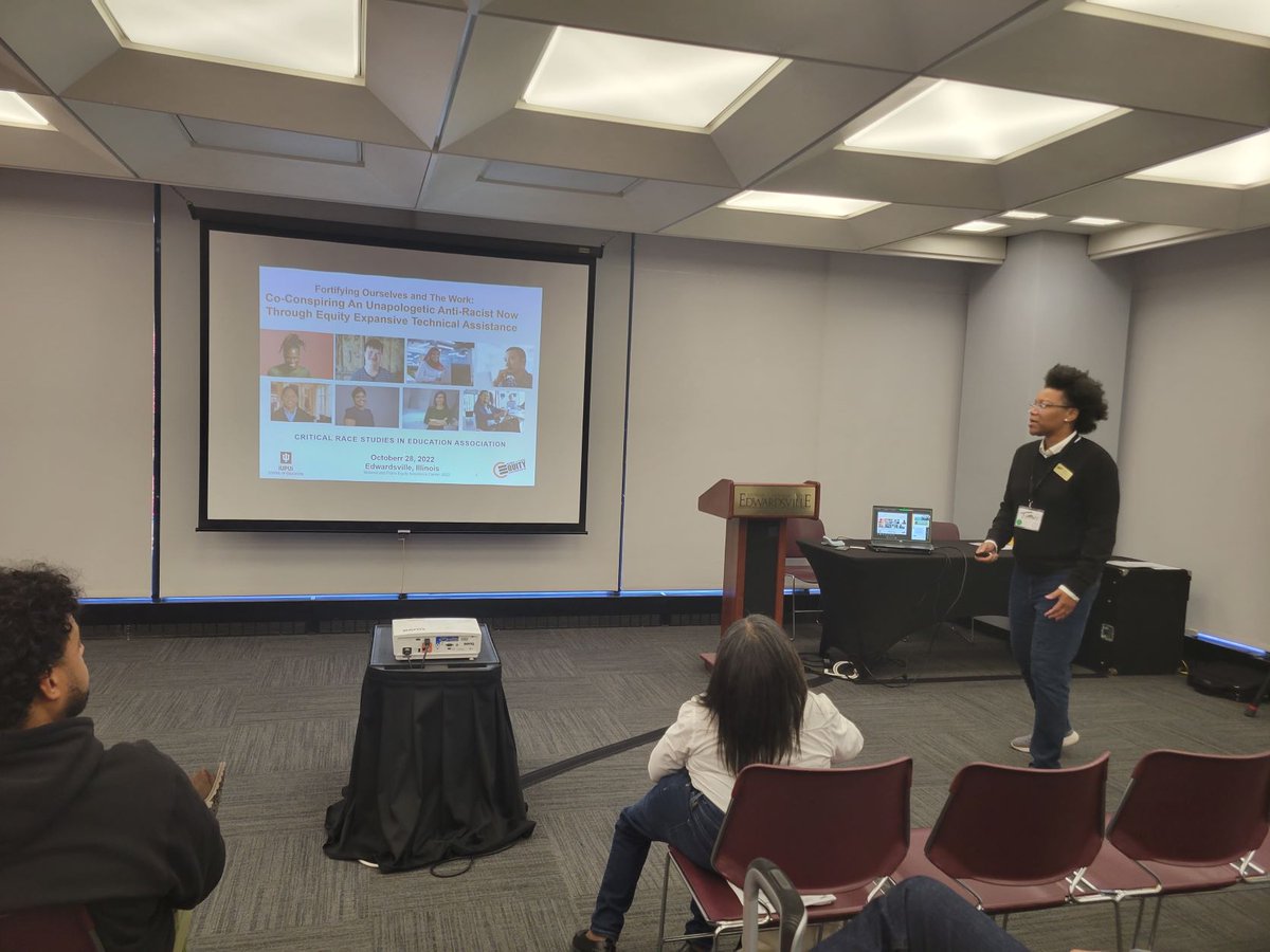 Dr. Kyser and Dr. Skelton presenting about their BIPOC Learning Convening at the Critical Race Studies in Education Association (CRSEA) Conference 2022 over the weekend.