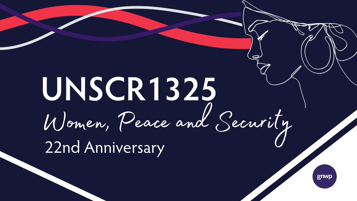22 years after the adoption of #UNSCR1325, local women 🚺 and young women are integral to keep the #WomenPeaceSecurity agenda alive ✊. 

🗣 GNWP is committed to continue working to elevate 📣 their voices to achieve peaceful 🕊societies.

#WomenPeacePower