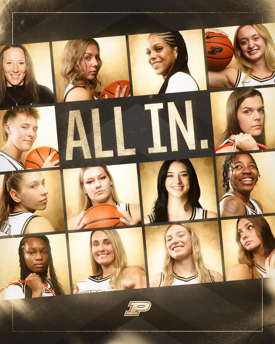 PurdueWBB's tweet image. 𝗪𝗲 𝗮𝗿𝗲 𝗔𝗟𝗟 𝗜𝗡. Who&apos;s with us?