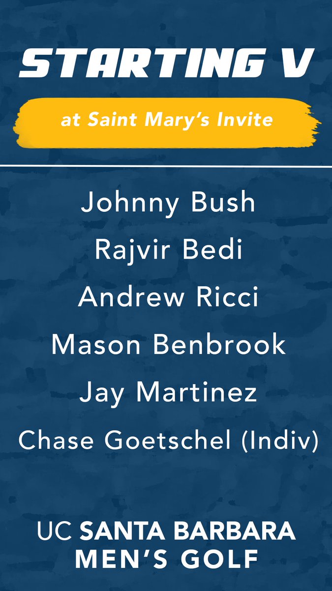 Round One is just about to tee-off! 🏌️‍♂️⛳️

Follow along: results.golfstat.com/public/leaderb…

#GoGauchos