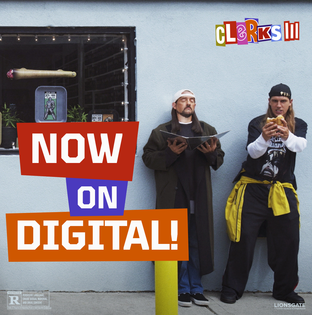 Take this moment in, because #Clerks3 is available on digital.