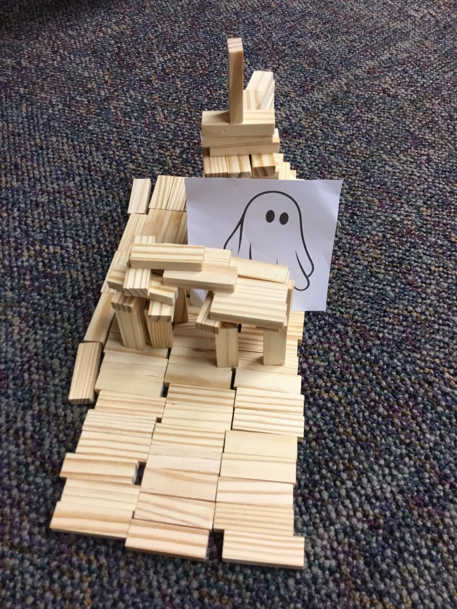 TheFolkField's tweet photo. We completed a ghost STEM challenge today by creating a haunted house for the ghost to fit inside! 👻 We had so much fun being creative! Check out some of the houses we created! @hempfield https://t.co/lcQ2lxSVql