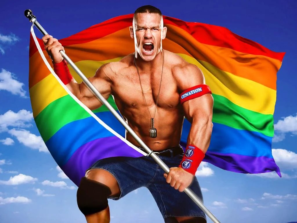 dialectics_god's tweet photo. John Cena came out as Bisexual ? https://t.co/4WxmWSeKcQ