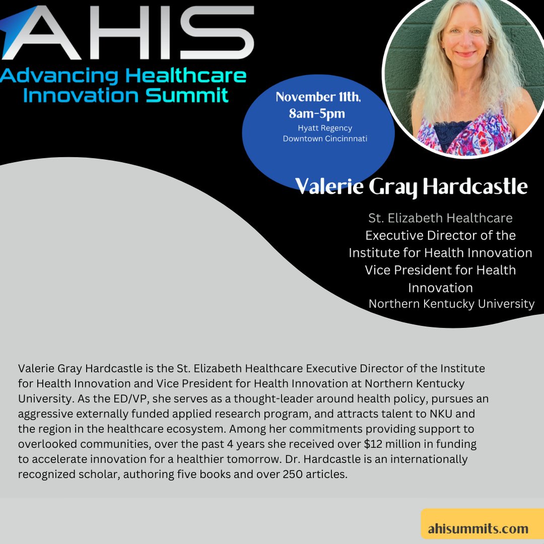 The Institute for Health Innovation Executive Director, Valerie Hardcastle will be presenting at the 2022 Advancing Healthcare Innovation Summit. Click the link below to register.
eventbrite.com/e/advancing-he…