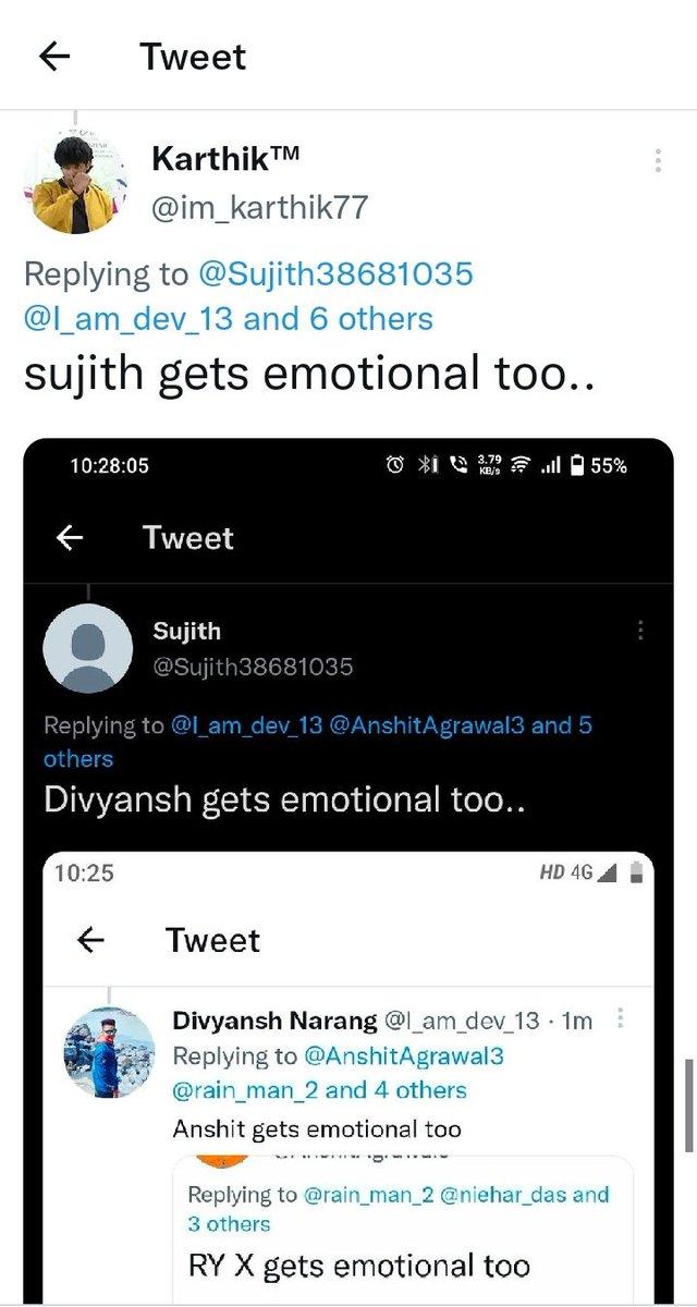 LalitPatel___'s tweet photo. @im_karthik77 @Sujith38681035 @I_am_dev_13 @AnshitAgrawal3 @rain_man_2 @niehar_das @imsalmansam @Naveenb135 @mufaddal_vohra Kartik gets emotional too... https://t.co/Tkg3W34woU