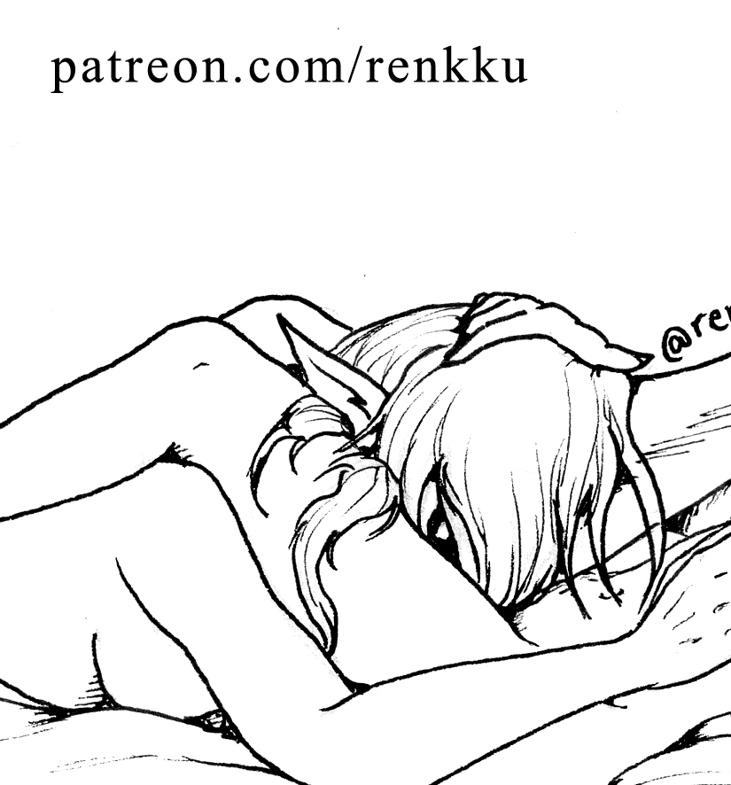 renkutin's tweet photo. Teaser of the November 2022 illustration Unicorn (nsfw) available for patrons https://t.co/DcMJiVbwOB