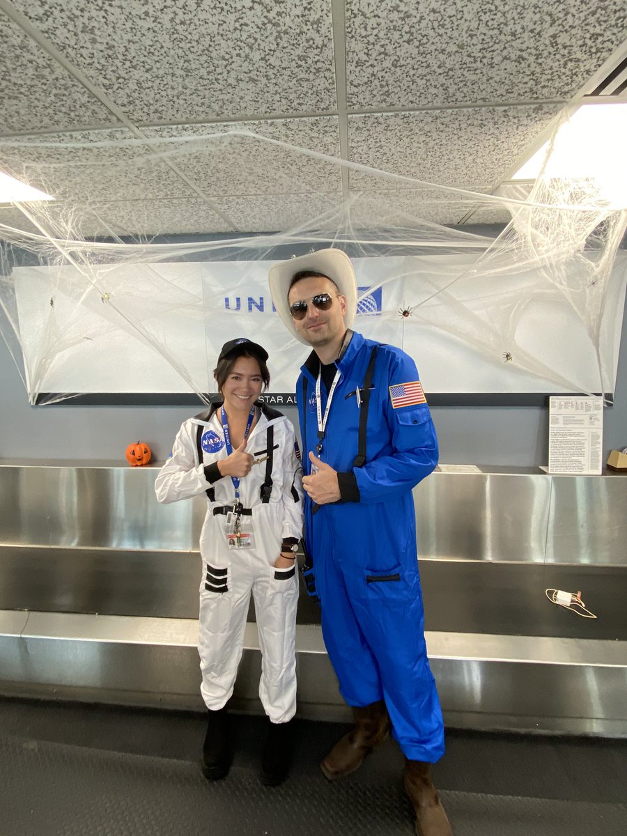 Proud to announce the newest @United Airlines destination: Space! #Halloween #WeAreUnited #GoodLeadsTheWay